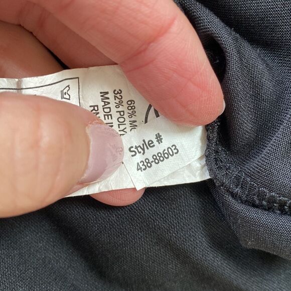 Mododoc V-Neck T Shirt Tunic With Curved Hem Oversized Fit Size Extra Small - Picture 7 of 10